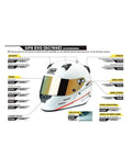 OMP VISERA TRANSPARENTE PARA CASCOS GP8 EVO - OMP original APEXCORSE imagen 1