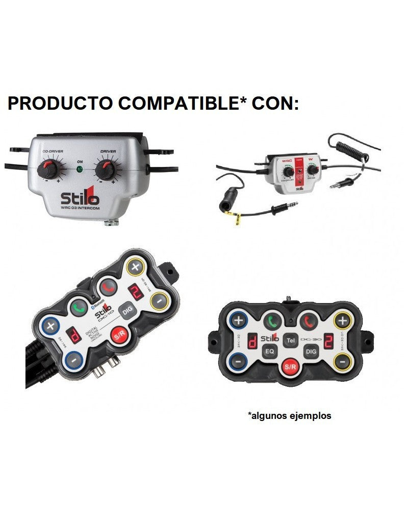 Sparco Rhk/Jh - Hembra Nexus 4 Pin Std - Con Micrófono Flex Boom - Solo Altavoces Estándar, Sin Auriculares - Sparco | APEXCORSE imagen 2