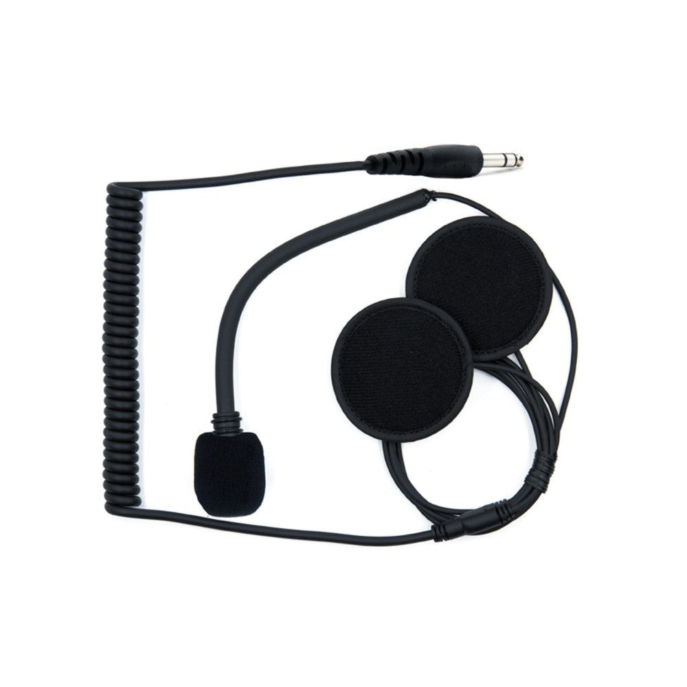 Sparco Rhk/Jh - Conector Estéreo De 6,35 Mm - Con Micrófono Flexible - Solo Altavoces Estándar, Sin Auriculares - Sparco original | APEXCORSE