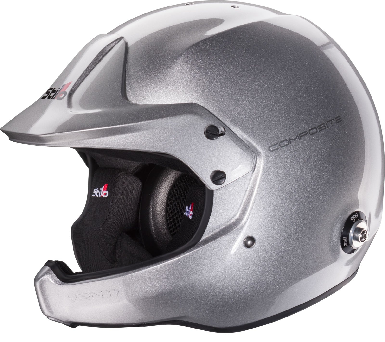 Sparco Casco Venti Wrc Rally Composite Snell Sa2020 FIA 8859-15 Hans Fia8858-10 Gris/Interior Negro 57 - Sparco | APEXCORSE imagen 2