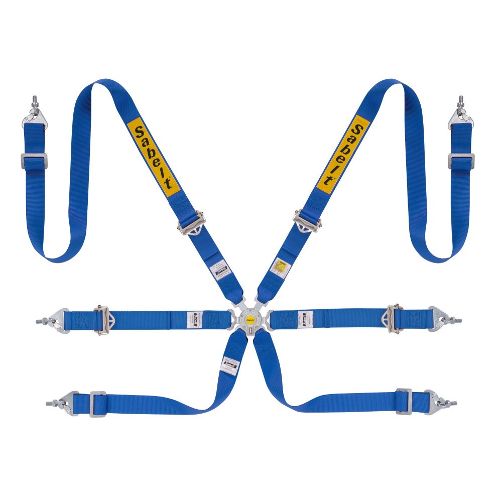 Sparco Arnes Rally 6 Puntos Acero 2" Fia8853-2016 Azul - Sparco original | APEXCORSE