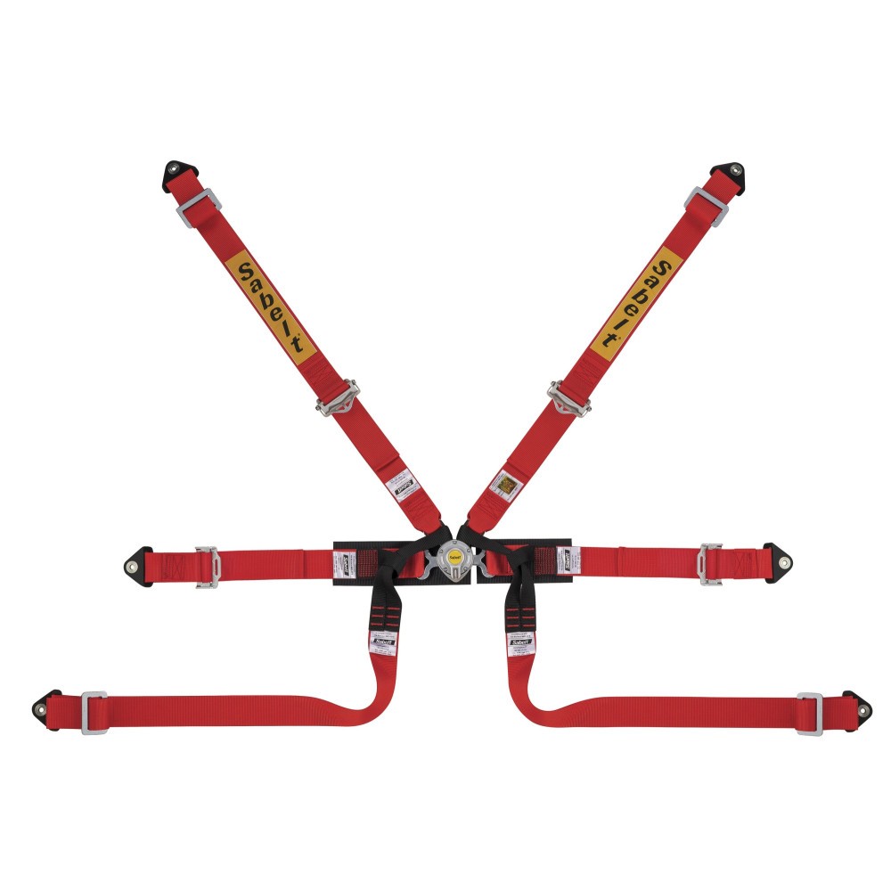 Sparco Arnes Sabelt 6 Puntos Formula Aluminio Fia8853-2016 Rojo - Sparco original | APEXCORSE