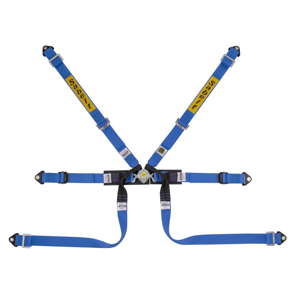 Sparco Arnes Sabelt 6 Puntos Formula Acero Fia8853-2016 2" Pull Up Azul - Sparco original | APEXCORSE