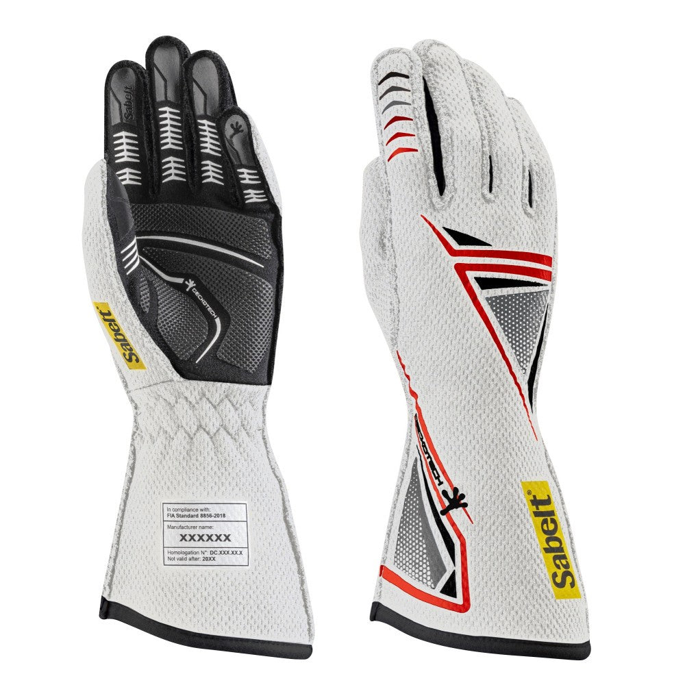 Sparco Guantes Sabelt Hero Tg-11 Blanco Gekotech Talla 8 - Sparco original | APEXCORSE