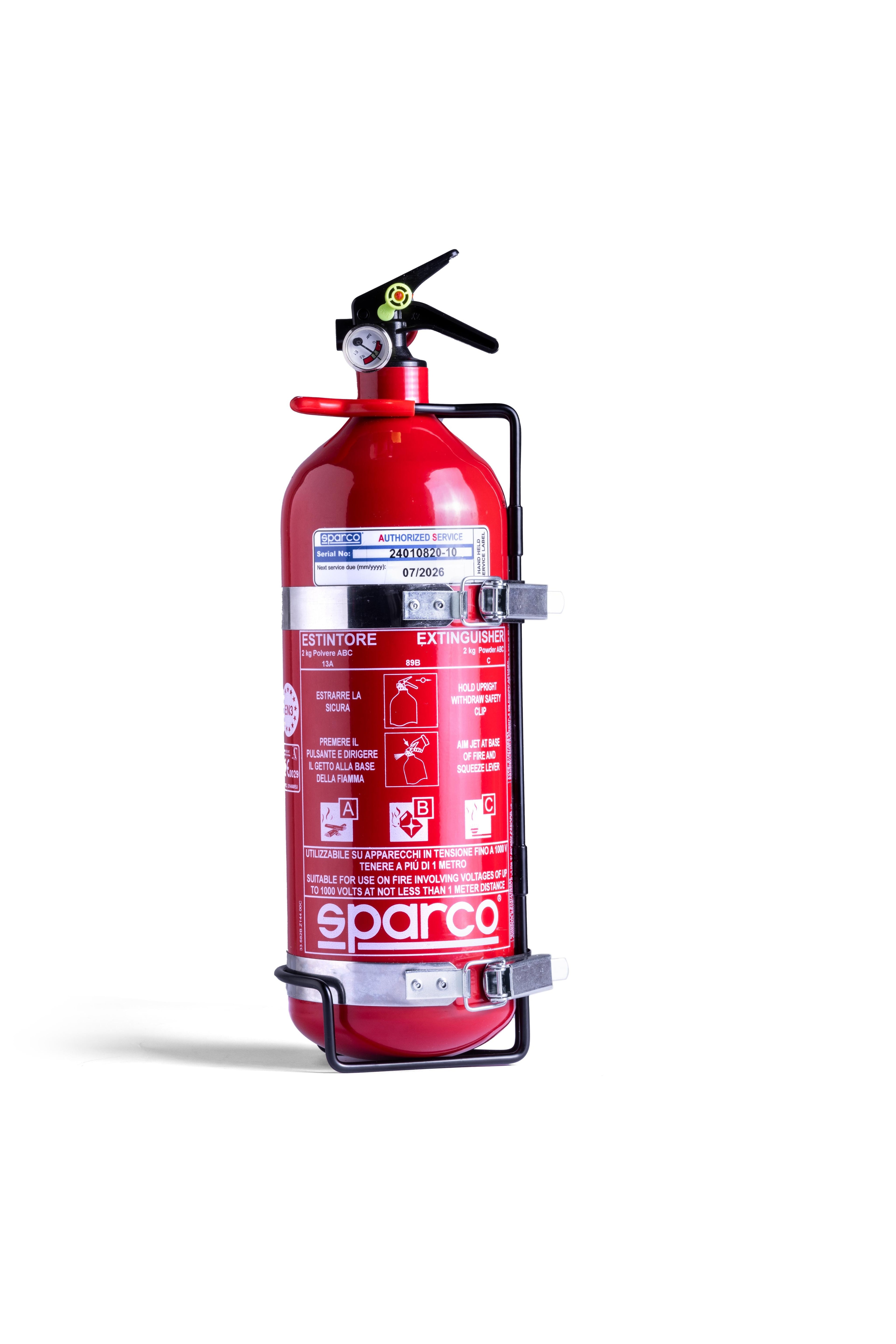 Extintor Manual Sparco De 2Kg. En Acero - Sparco original | APEXCORSE
