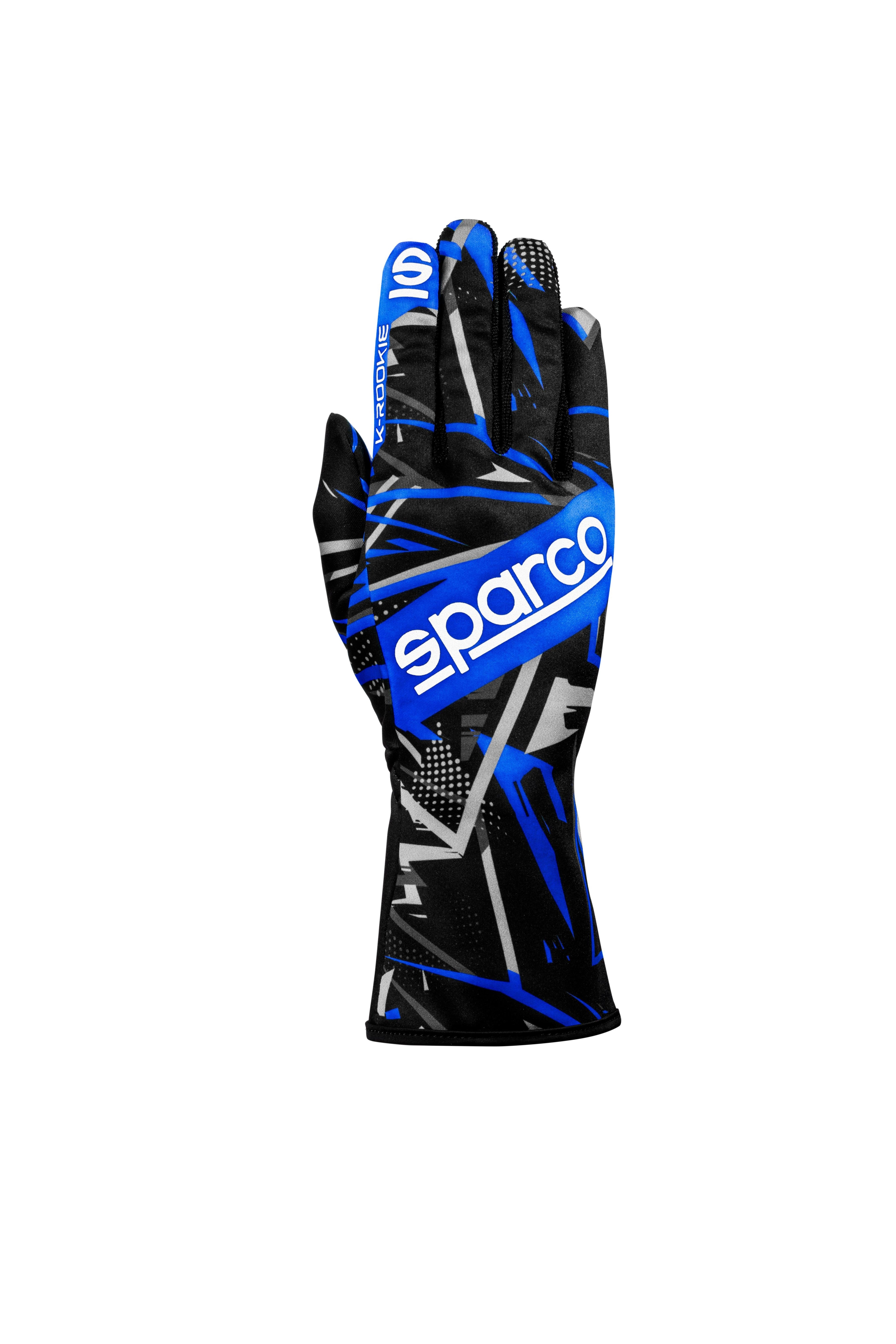 Guantes Sparco K-Rookie Negro/Azul Talla 8 - Sparco | APEXCORSE imagen 3