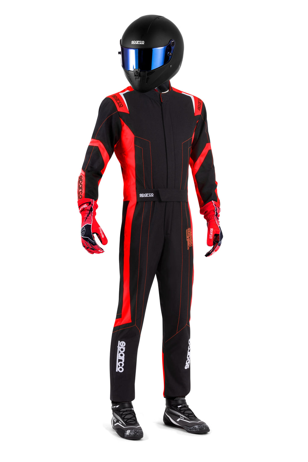 Traje Karting Sparco K48 Thunder Negro/Rojo Talla 120 - Sparco | APEXCORSE imagen 4
