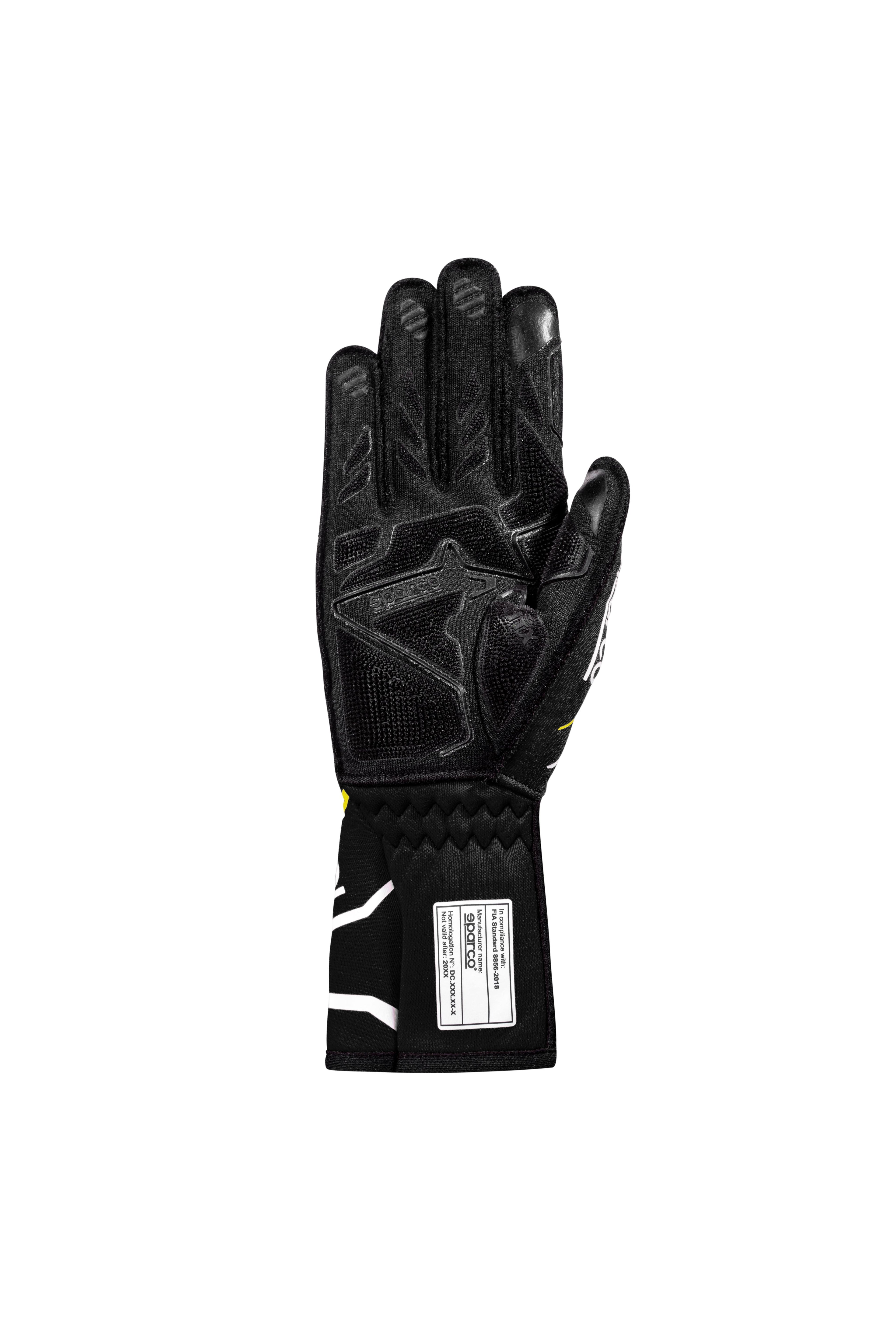 Guantes Sparco Tide+ 2025 Negros/Amarillos Talla 11 - Sparco | APEXCORSE imagen 2