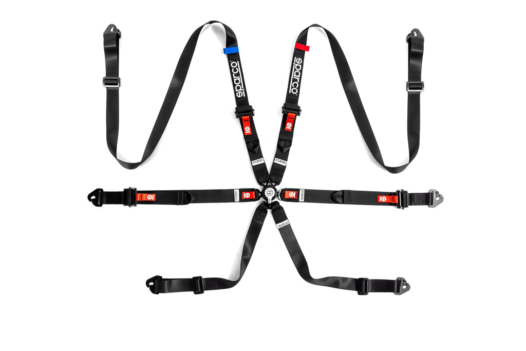 Arnes Sparco 6 Puntos Pro H-9 Evolution Blk - Sparco original | APEXCORSE