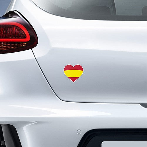 PEGATINA CORAZON BANDERA ESPAÑA 2 UDS CS10 (STOCK