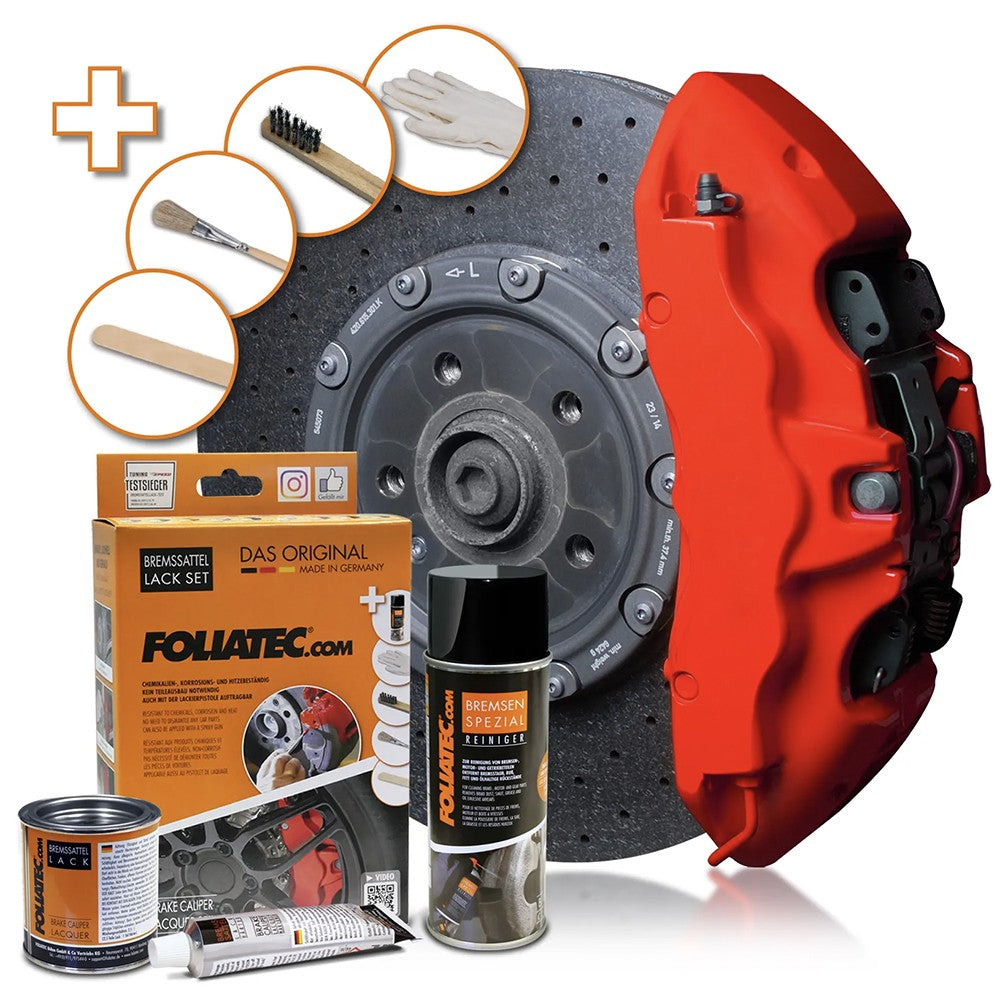 FOLIATEC Kit Pintura Para Pinzas De Freno Racing Rojo Mate 3 Componentes - FOLIATEC original APEXCORSE