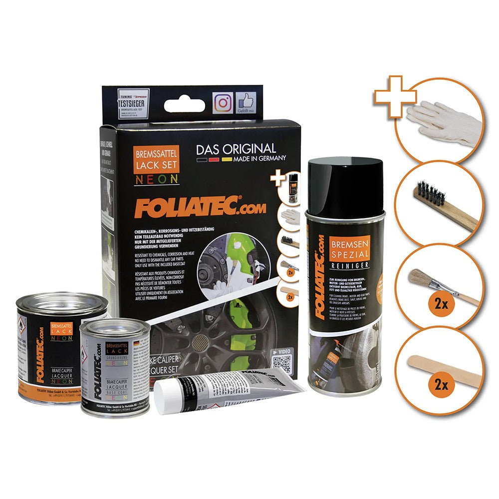 FOLIATEC Kit Pintura Para Pinzas De Freno Neón Naranja 4 Componentes - Imagen 4 FOLIATEC APEXCORSE