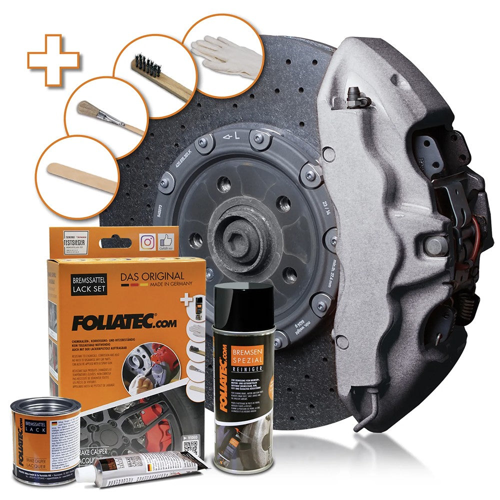 FOLIATEC Kit Pintura Para Pinzas De Freno Stratos Plata Metálico 3 Componentes - FOLIATEC original APEXCORSE