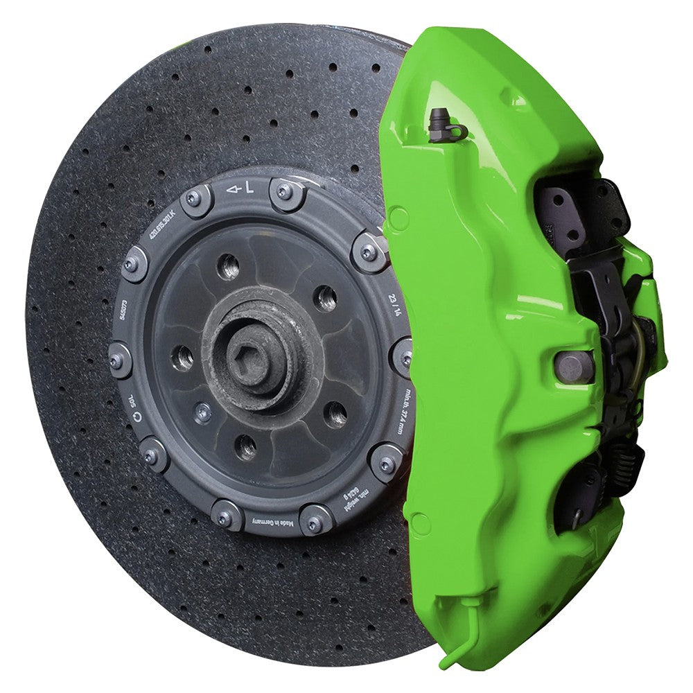 FOLIATEC Kit Pintura Para Pinzas De Freno Neón Verde 4 Componentes - Imagen 3 FOLIATEC APEXCORSE