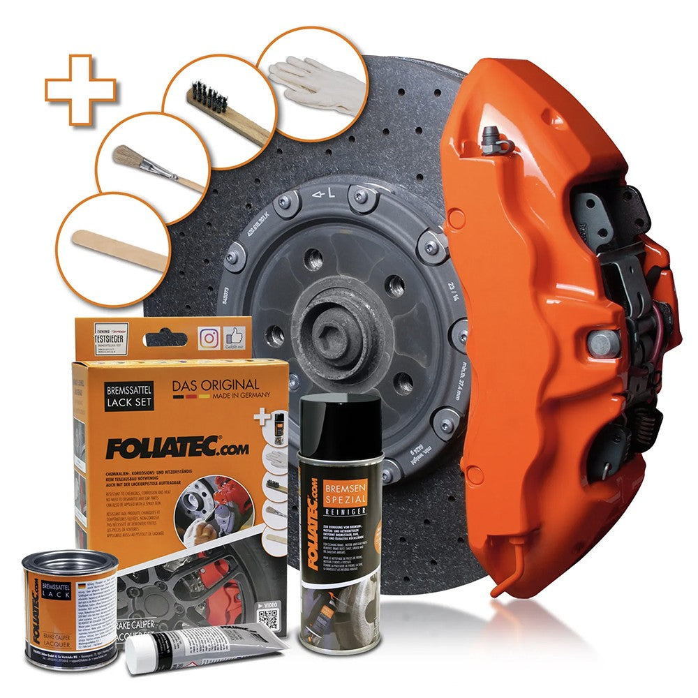 FOLIATEC Kit Pintura Para Pinzas De Freno Flame Naranja 3 Componentes - FOLIATEC original APEXCORSE