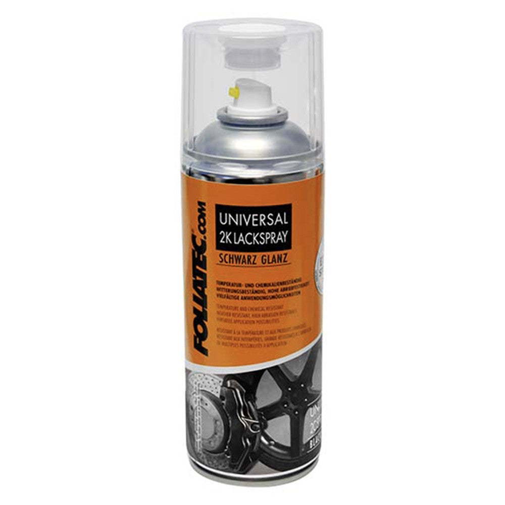 FOLIATEC Spray Pintura 2C Universal Negra Brillante 400 ml - FOLIATEC original APEXCORSE