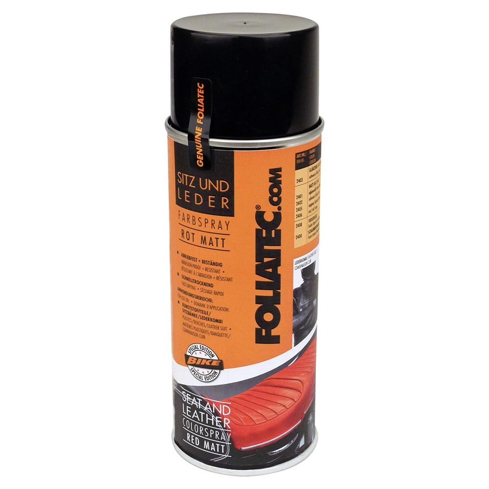 FOLIATEC Spray Color Rojo Mate Para Piel 1 x 400 ml - FOLIATEC original APEXCORSE