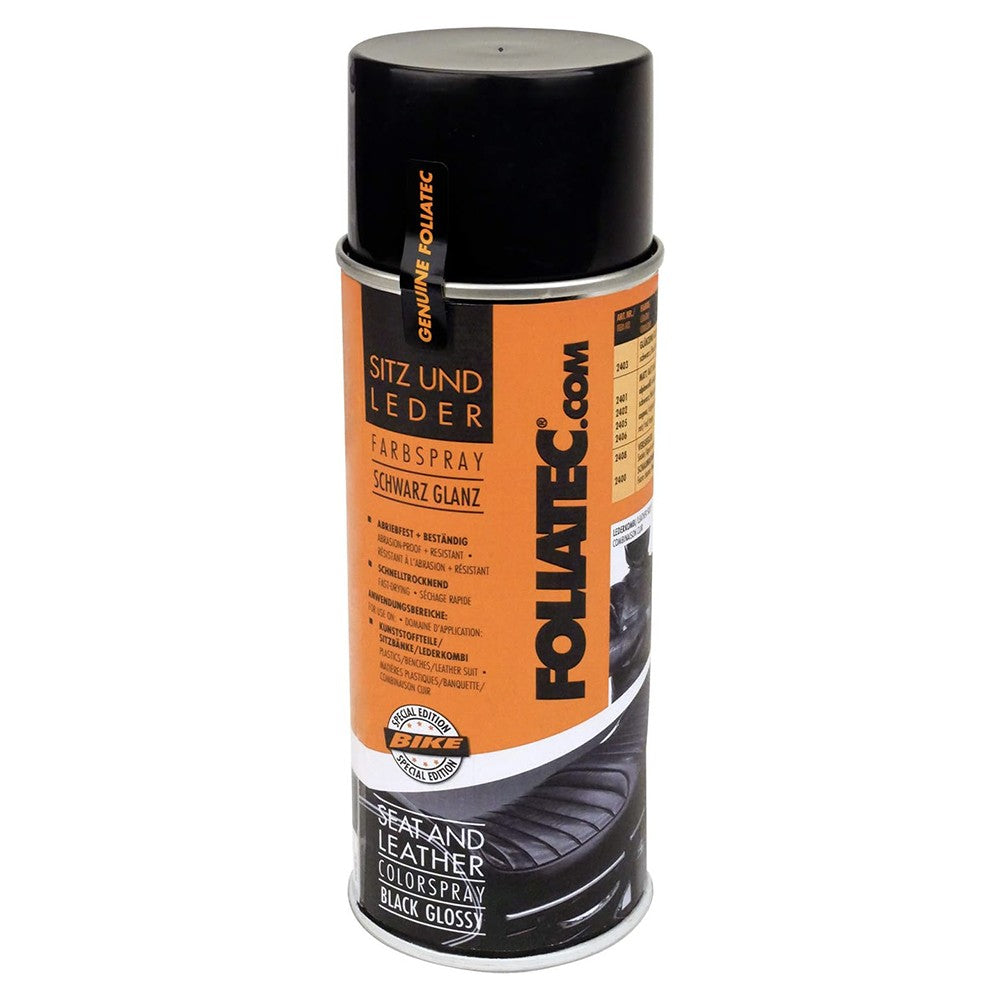 FOLIATEC Spray Color Negro Brillante Para Piel 1 x 400 ml - FOLIATEC original APEXCORSE