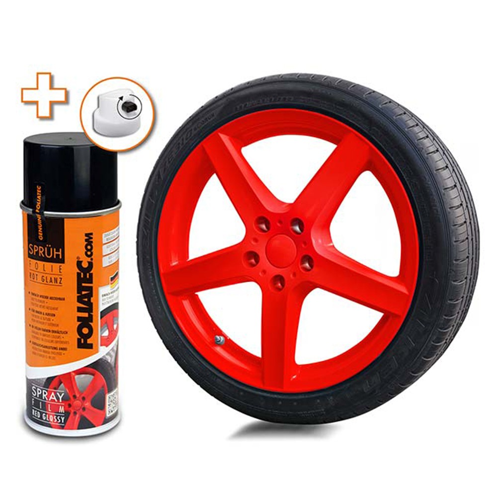 FOLIATEC Goma Líquida Rojo Brillante 1 x 400 ml - FOLIATEC original APEXCORSE