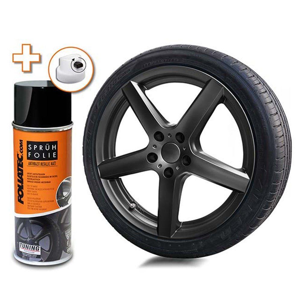 FOLIATEC Goma Líquida Antracita Metálico 1 x 400 ml - FOLIATEC original APEXCORSE