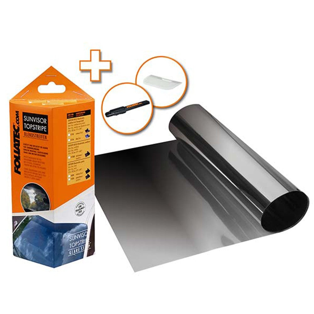 FOLIATEC Sunvisor Tira Antideslumbramiento Negra 19 x 150 Cm - Imagen 2 FOLIATEC APEXCORSE