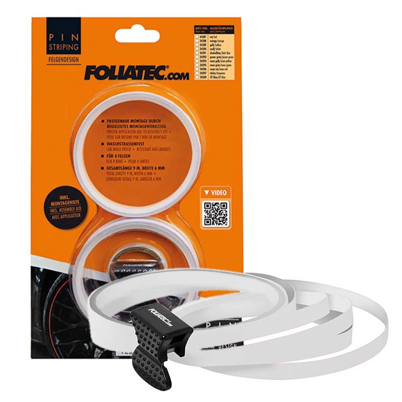 FOLIATEC Pinstriping Para Llanta Blanco 8,6 M x 6 mm - FOLIATEC original APEXCORSE