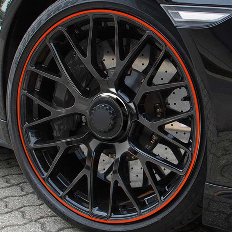 FOLIATEC Pinstriping Para Llanta Ayuda De Montaje Incluída Neón Rojo 8,6 M (4 x 2,15 M) 6 mm - Imagen 5 FOLIATEC APEXCORSE