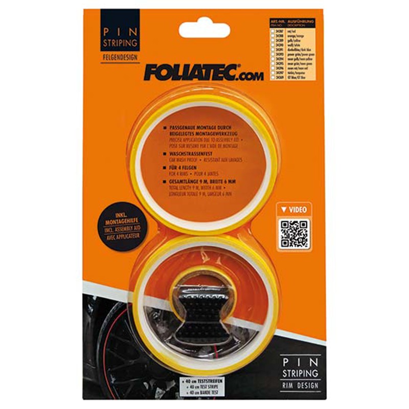FOLIATEC Pinstriping Para Llanta Amarillo 8,6 M x 6 mm - Imagen 3 FOLIATEC APEXCORSE