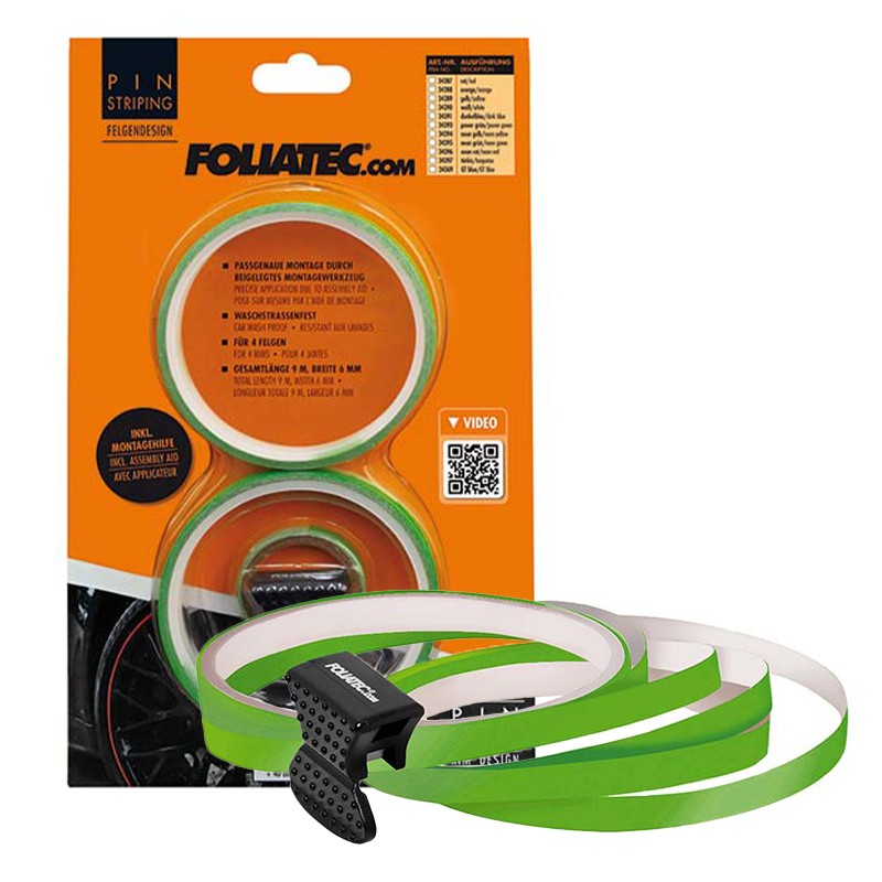 FOLIATEC Pinstriping Para Llanta Power-Verde 8,6 M x 6 mm - FOLIATEC original APEXCORSE