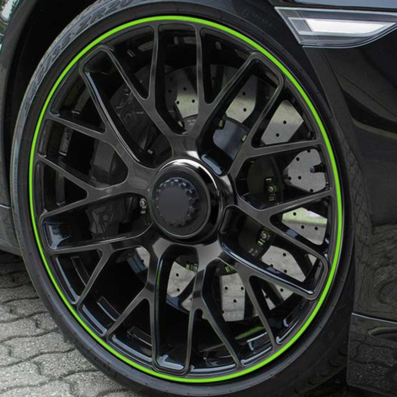 FOLIATEC Pinstriping Rim Design Incl. Mounting Aid Neón Verde 8,6 M (4 x 2,15 M) 6 mm - Imagen 5 FOLIATEC APEXCORSE