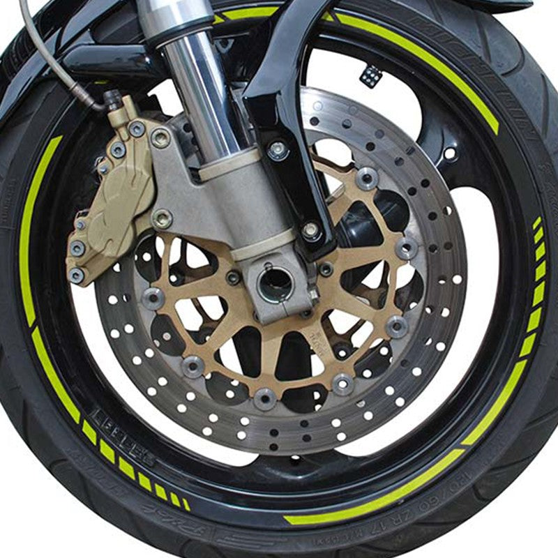 FOLIATEC Pinstriping Racing Neón Amarillo 14 Bandas De 7 mm x 41 Cm Incluido Espaciador - Imagen 3 FOLIATEC APEXCORSE