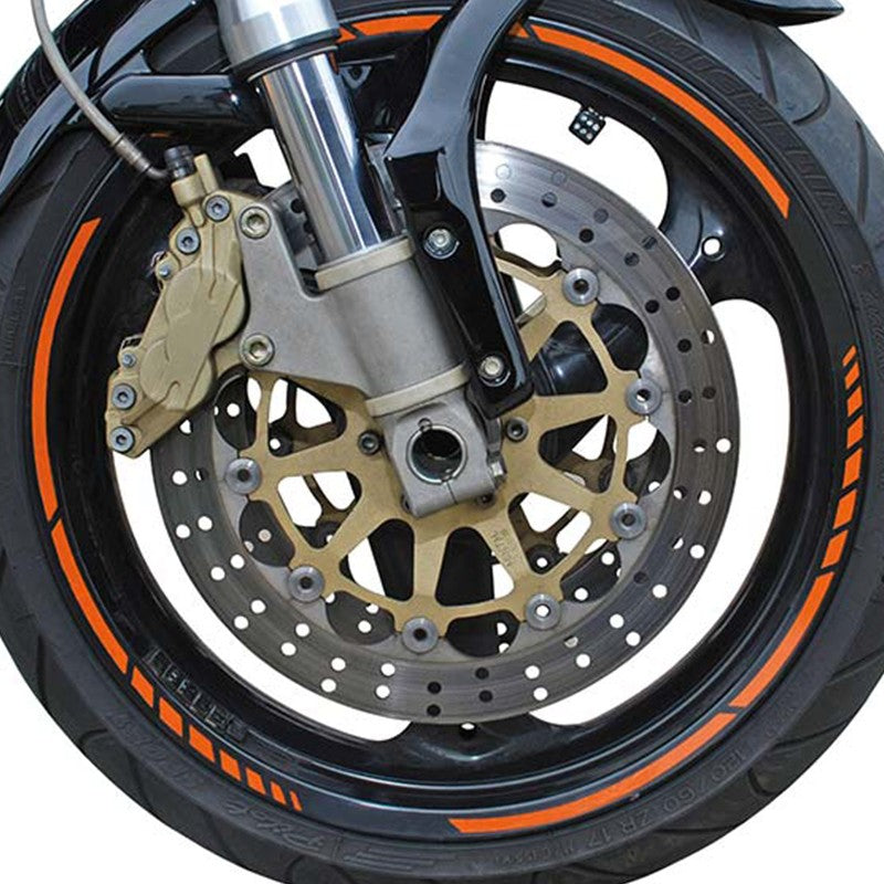 FOLIATEC Pinstriping Racing Naranja 14 Bandas De 7 mm x 41 Cm Incluido Espaciador - Imagen 3 FOLIATEC APEXCORSE