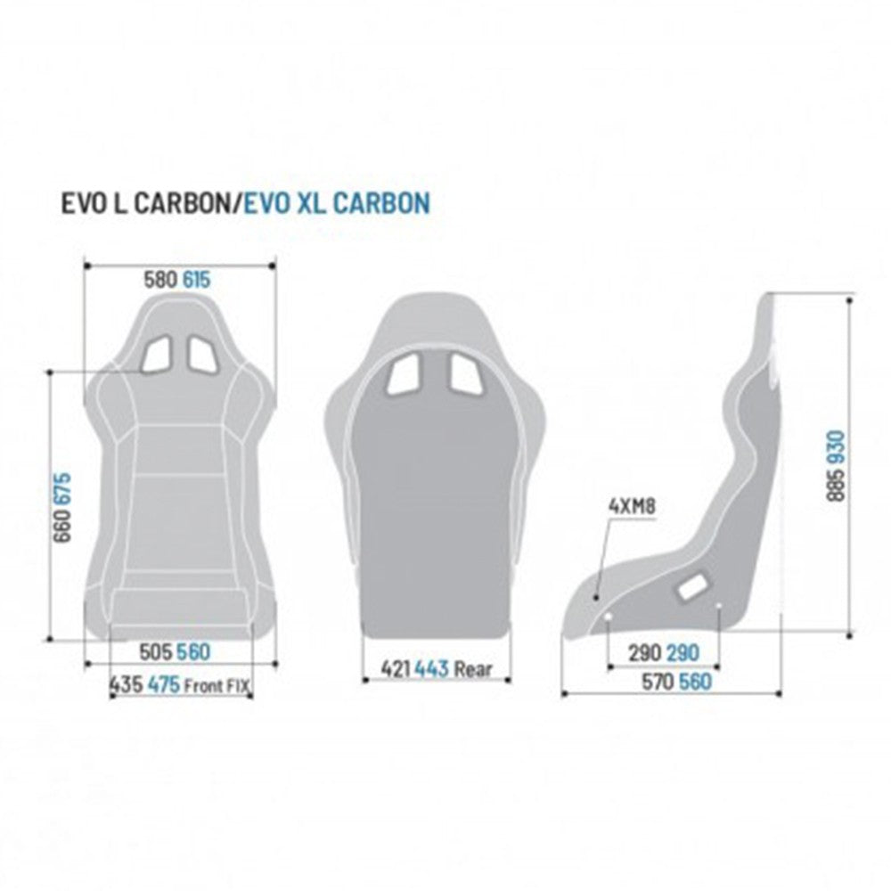 Sparco Asiento Evo Xl Carbon Negro - Sparco | APEXCORSE imagen 5