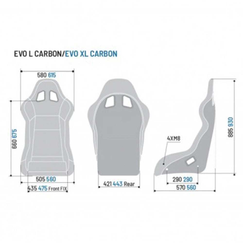 Sparco Asiento Evo L Carbon Negro - Sparco | APEXCORSE imagen 5