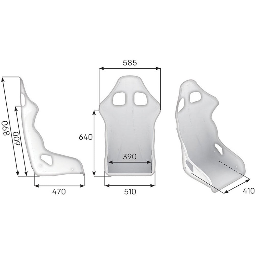 ASIENTO RACING OMP TRS FIA 8855-1999 NEGRO - OMP original APEXCORSE imagen 2