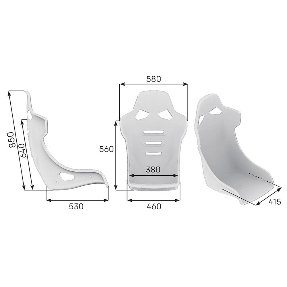 OMP SEAT RT FIA 8855-1999 EN PIEL Y ALCANTARA NEGRO - OMP original APEXCORSE imagen 3