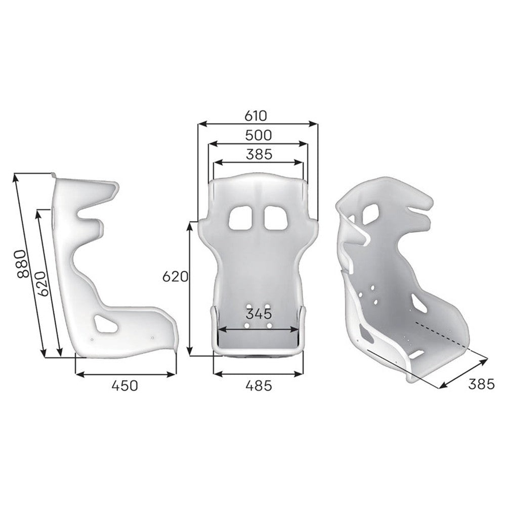 ASIENTO RACING OMP HTE EVO OFFROAD NEGRO - OMP original APEXCORSE imagen 1