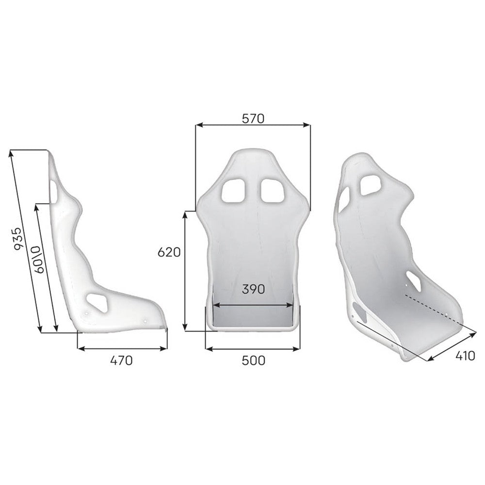 ASIENTO RACING OMP TRS-X FIA 8855-1999 NEGRO - OMP original APEXCORSE imagen 2