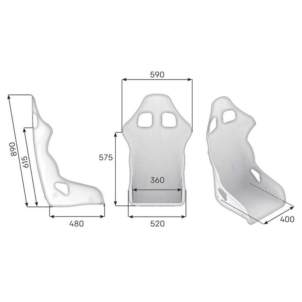 ASIENTO RACING OMP CHAMP-R FIA 8855-1999 NEGRO - OMP original APEXCORSE imagen 2