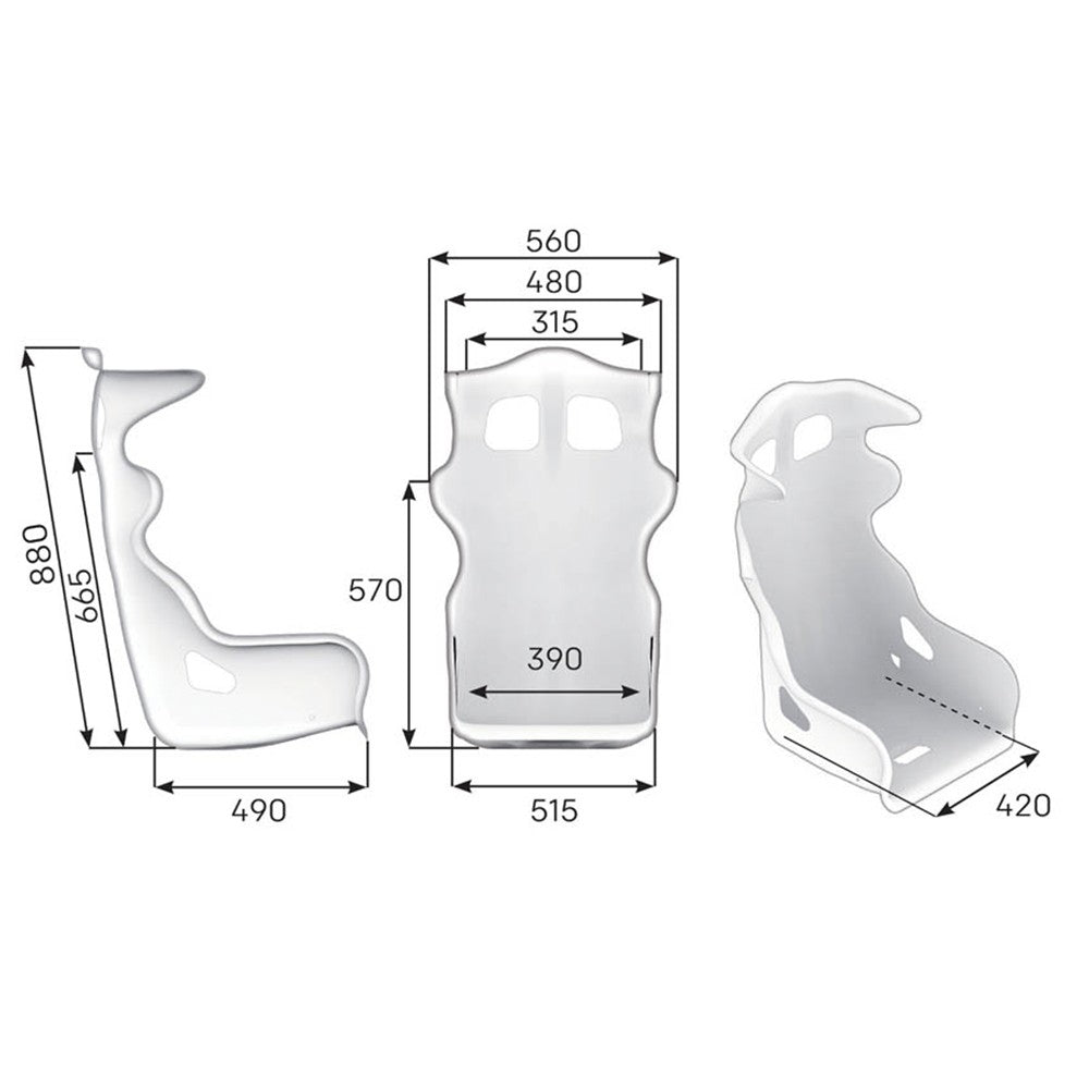 ASIENTO RACING OMP HTE FIA 8855-1999 NEGRO - OMP original APEXCORSE imagen 2