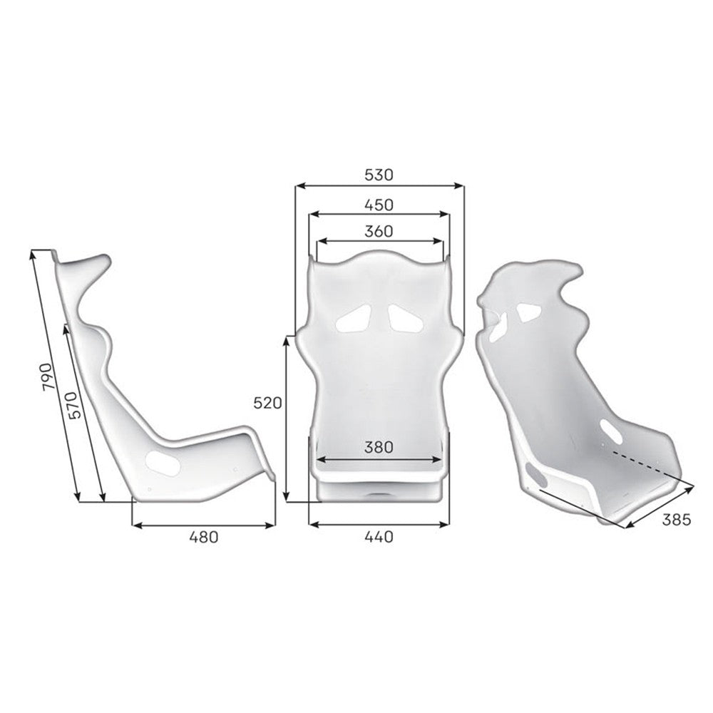 ASIENTO RACING OMP PROTOTIPO FIA 8855-1999 NEGRO - OMP original APEXCORSE imagen 3