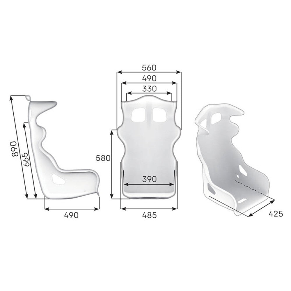 ASIENTO RACING OMP HTE CARBONO XL FIA 8855-1999 NEGRO - OMP original APEXCORSE imagen 3