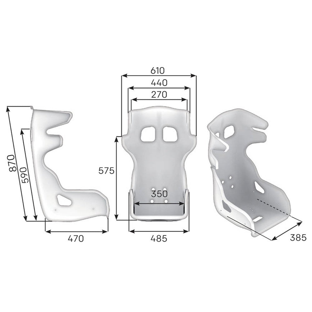 ASIENTO RACING OMP HTE EVO S VTR FIA 8855-2021 NEGRO - OMP original APEXCORSE imagen 2