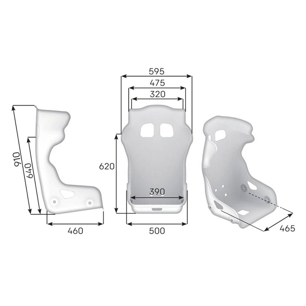 ASIENTO RACING OMP HTC VTR CARBONO - FIA 8855-2021 NEGRO - OMP original APEXCORSE imagen 2