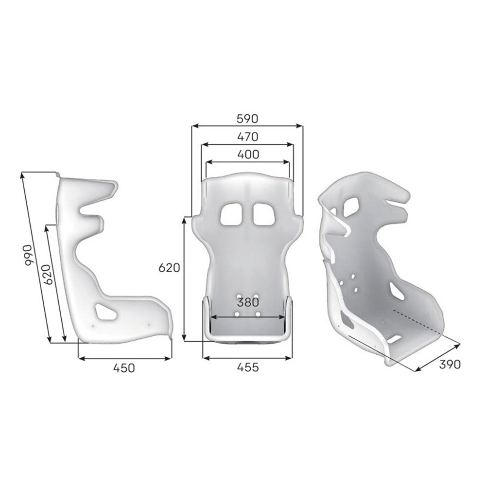 ASIENTO RACING OMP HTE EVO CARBONO - FIA 8855-2021 NEGRO - OMP original APEXCORSE imagen 3