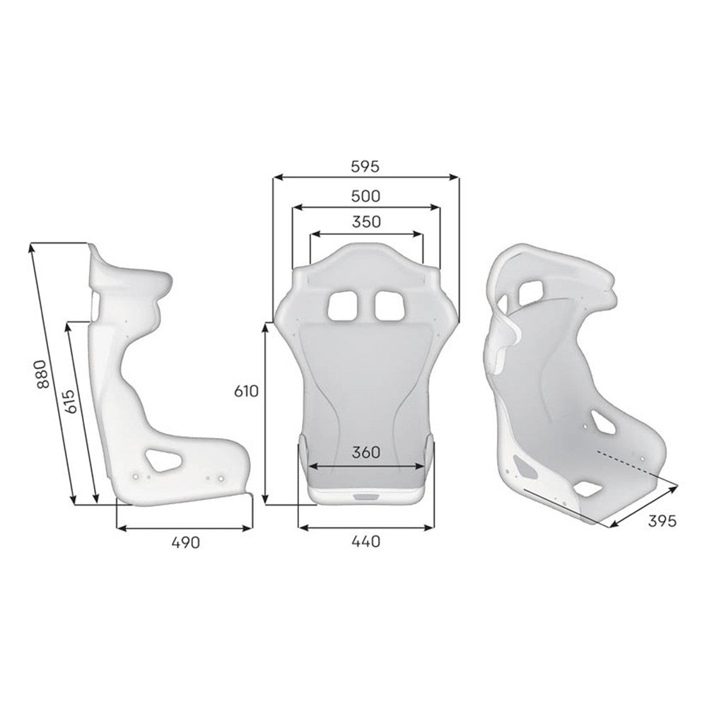 ASIENTO RACING OMP HRC ONE LITE RC FIA 8862-2009 NEGRO - OMP original APEXCORSE imagen 3