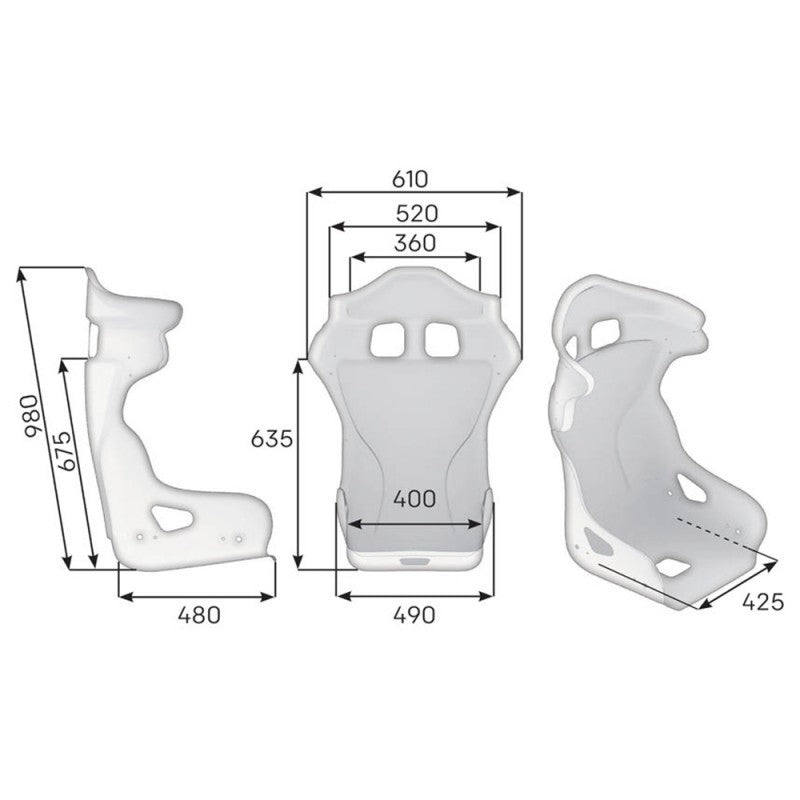 ASIENTO BAQUET FIA OMP HRC AIR XL - OMP original APEXCORSE imagen 2