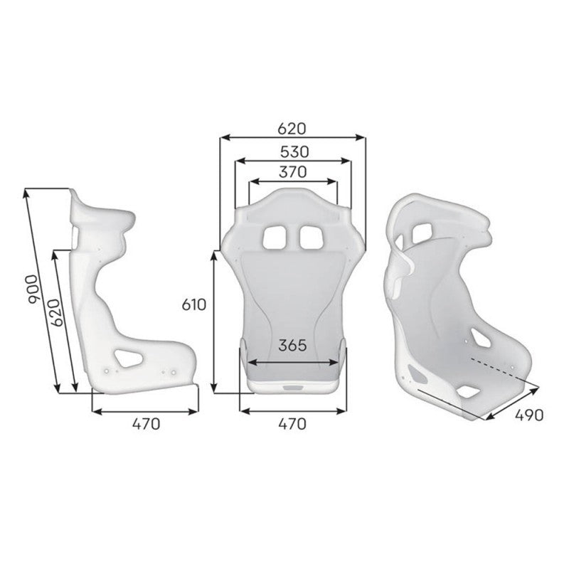 BAQUET OMP HRC-R FIBERGLASS HA/793 - OMP original APEXCORSE imagen 3