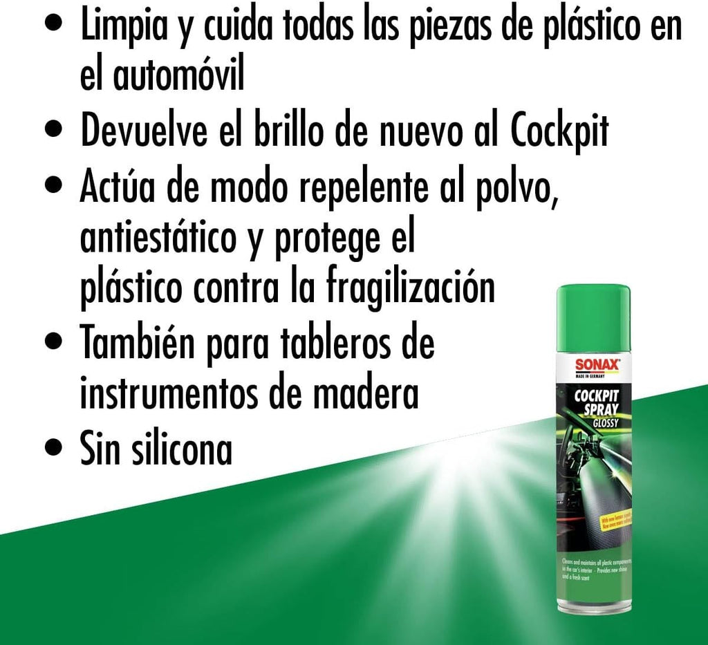 SONAX LIMPIA SALPICADEROS SILICONA PLUS LEMON-FRESH - Imagen 2 SONAX APEXCORSE