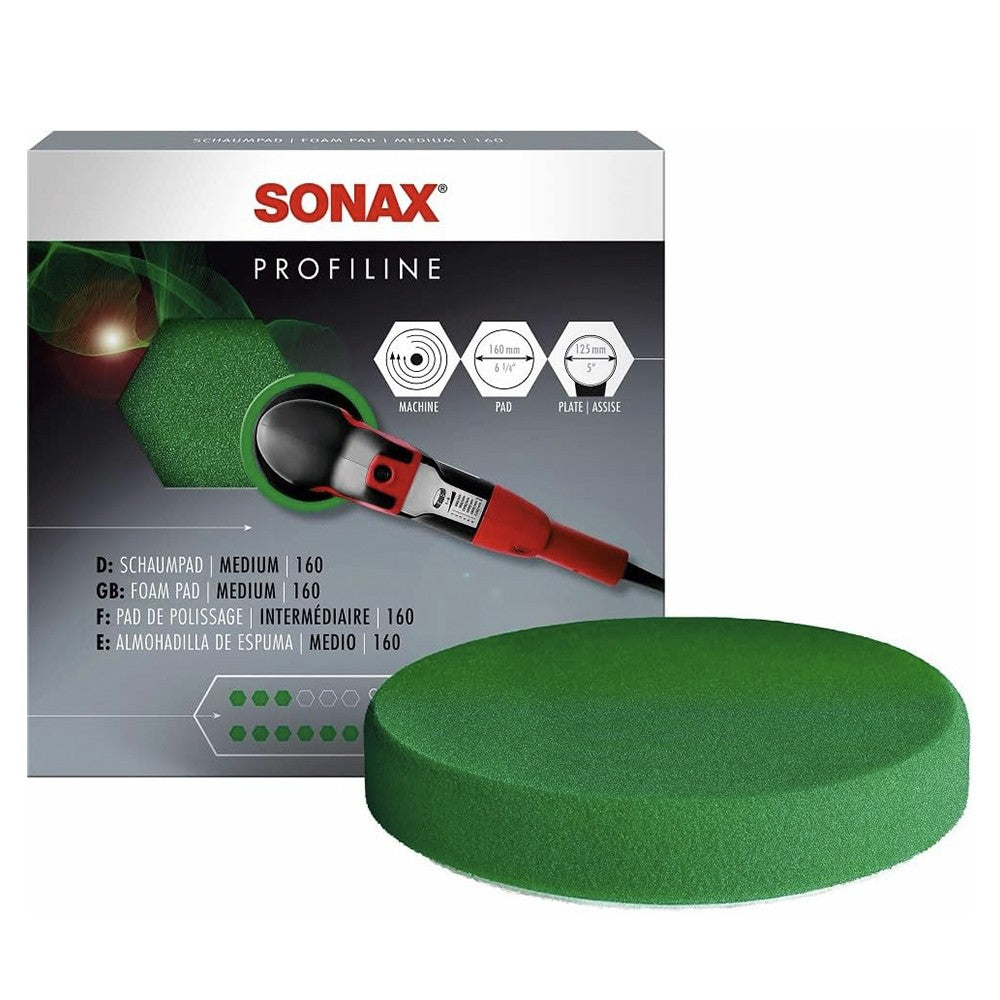 SONAX ESPONJA DE PULIDO VERDE 160 (MEDIO) - SONAX original APEXCORSE